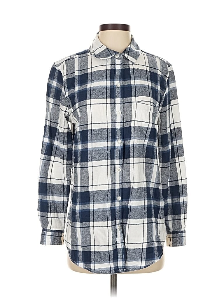 Pre-owned Gap Long Sleeve Button Down Shirt In Blue