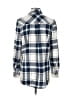 Gap 100% Cotton Plaid Blue Long Sleeve Button-Down Shirt Size S - photo 2