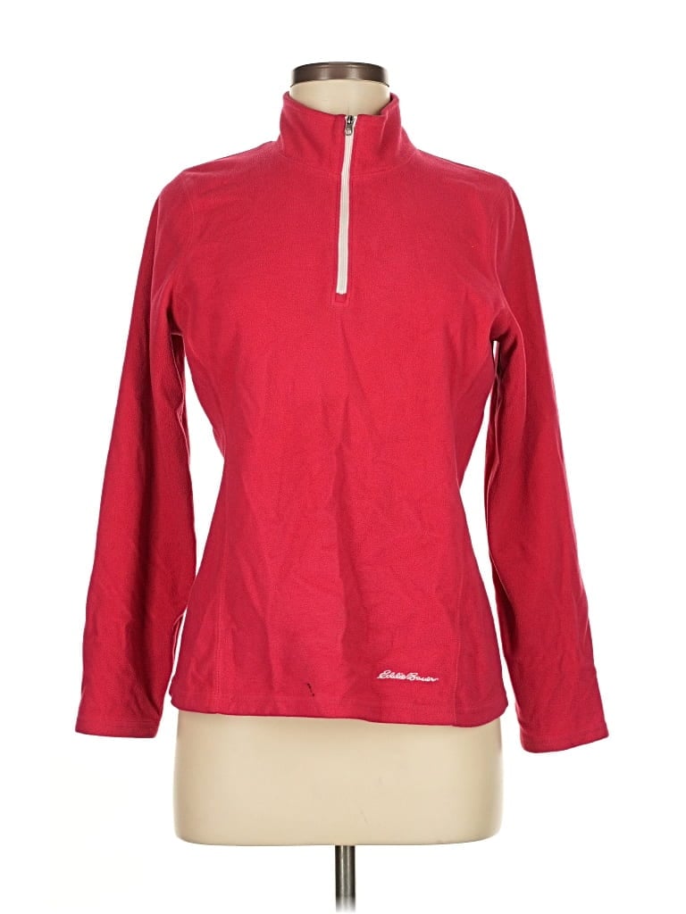 Click to view more detailed imagery on our partner's website Pre-owned Eddie Bauer Fleece Jacket In Red