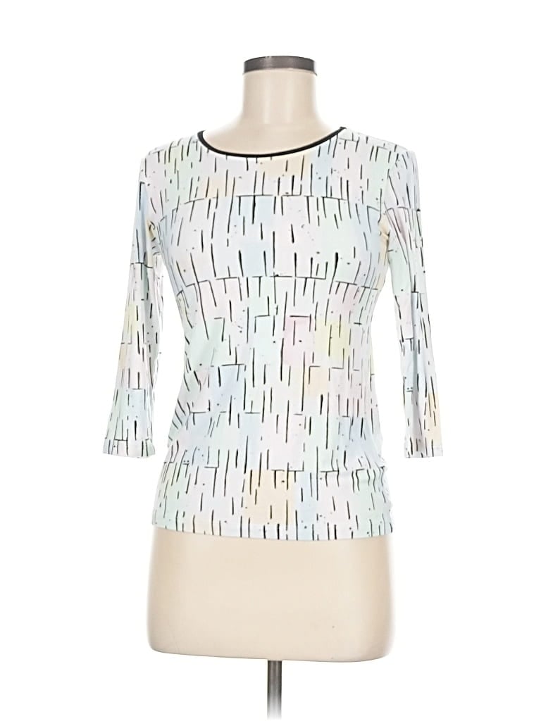 Click to view more detailed imagery on our partner's website Pre-owned Leggiadro 3/4 Sleeve T-shirt In Blue