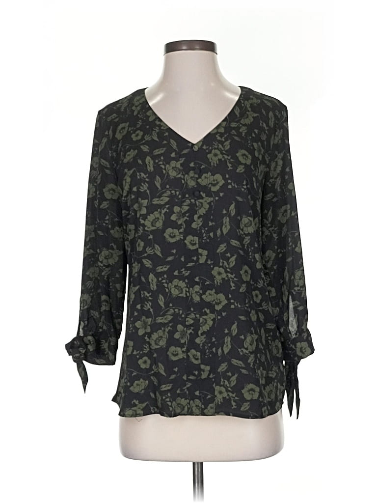 Pre-owned Fortune + Ivy 3/4 Sleeve Blouse In Green