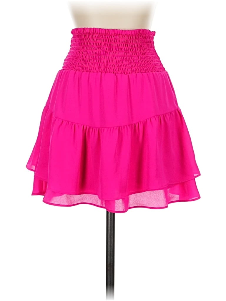 Pre-owned Krisa Casual Skirt In Pink