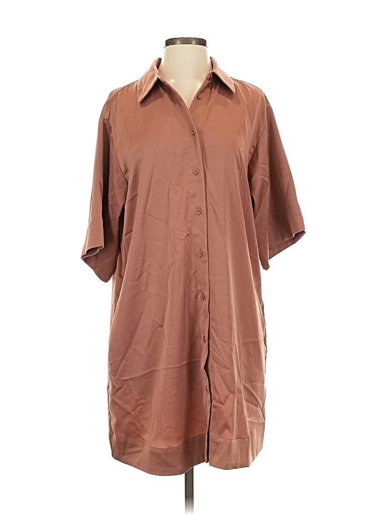 Click to view more detailed imagery on our partner's website Pre-owned Mittoshop 3/4 Sleeve Blouse In Brown