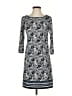 Max Studio Paisley Blue Casual Dress Size XS - photo 1