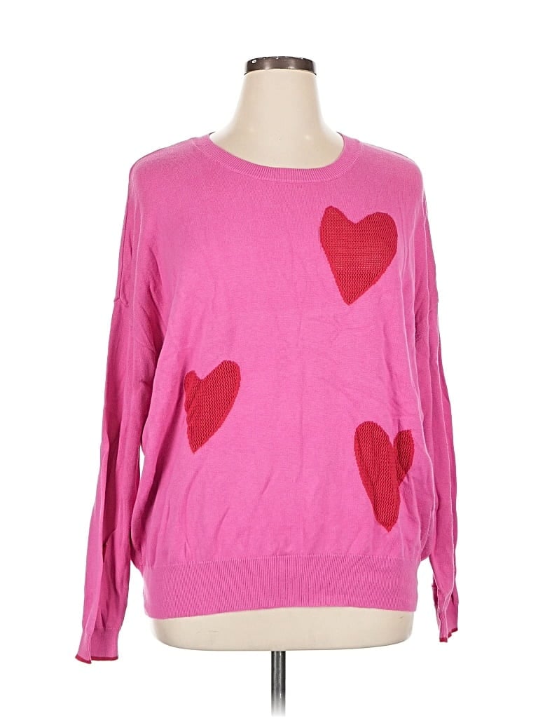 Pre-owned Tribal Jeans Pullover Sweater In Pink