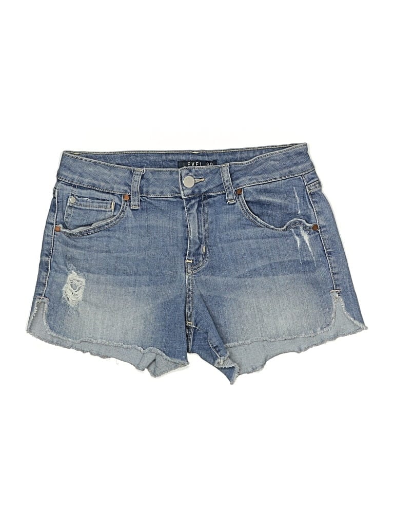 LEVEL 99 Pre-owned Denim Shorts In Blue