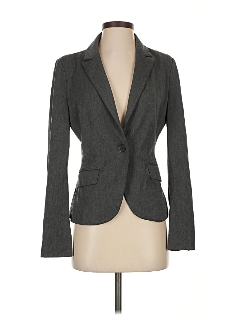 Pre-owned Express Blazer Jacket In Gray