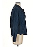 NSF Blue Long Sleeve Blouse Size M - photo 4