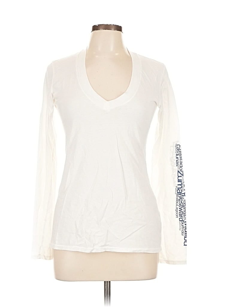 JAMES PERSE Pre-owned Long Sleeve T-shirt In White