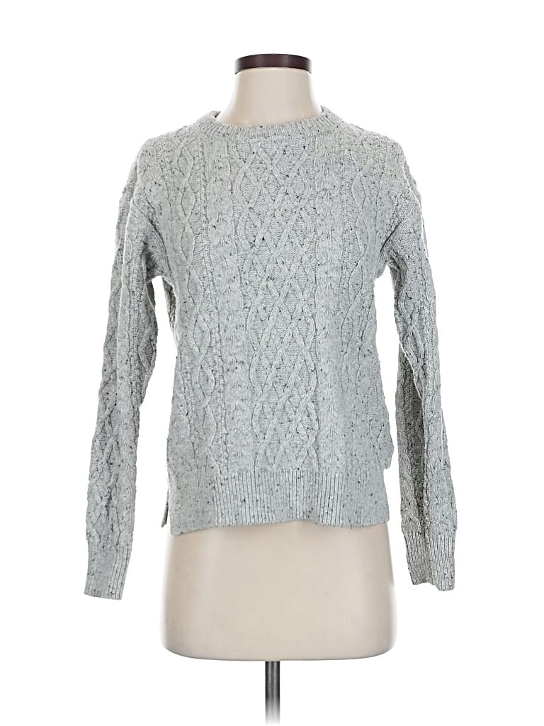 Pre-owned J.crew Factory Store Pullover Sweater In Gray