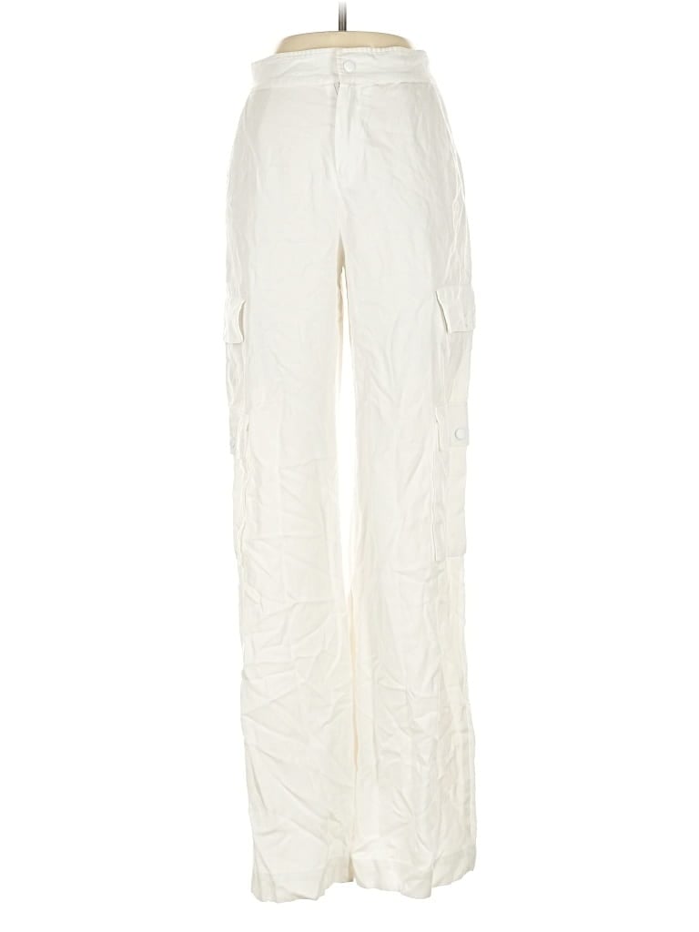 Pre-owned Alice And Olivia Alice + Olivia Cargo Pants In White