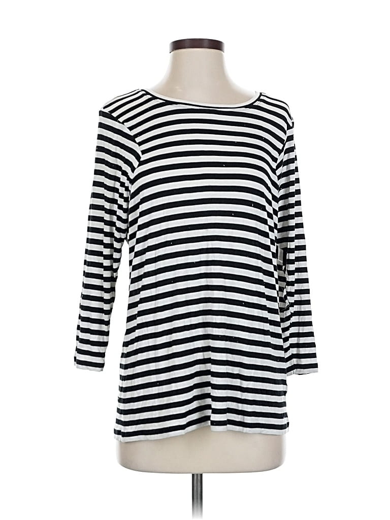 Pre-owned Cabi 3/4 Sleeve T-shirt In Black