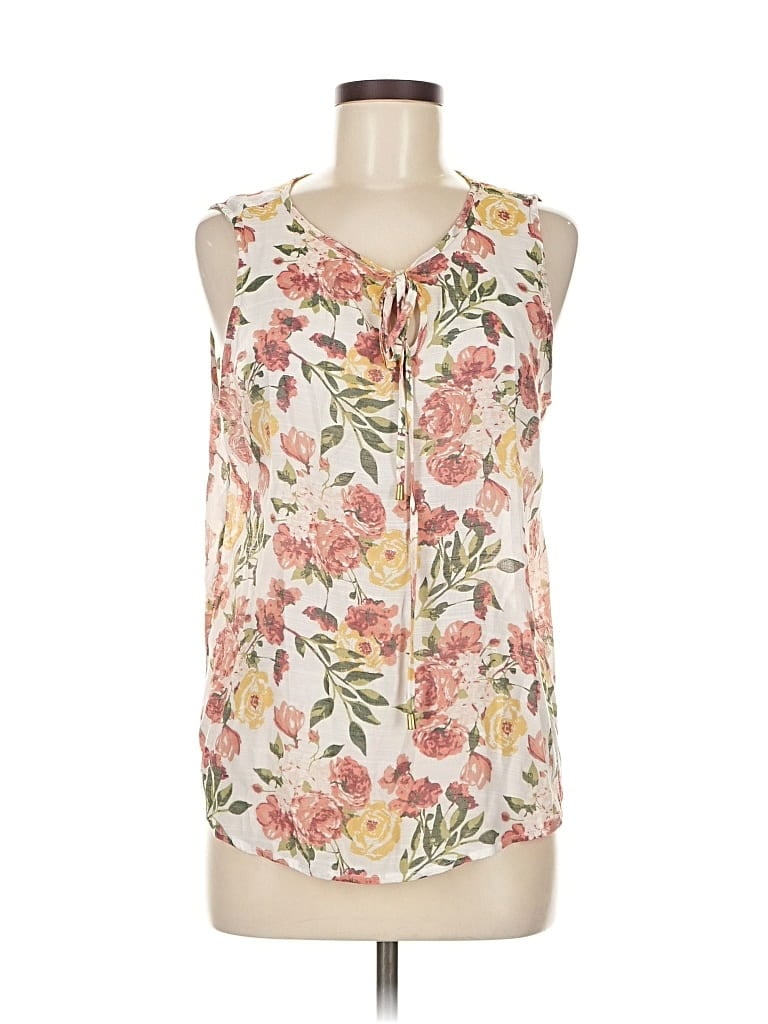 HARVE BENARD Pre-owned Sleeveless Blouse In White