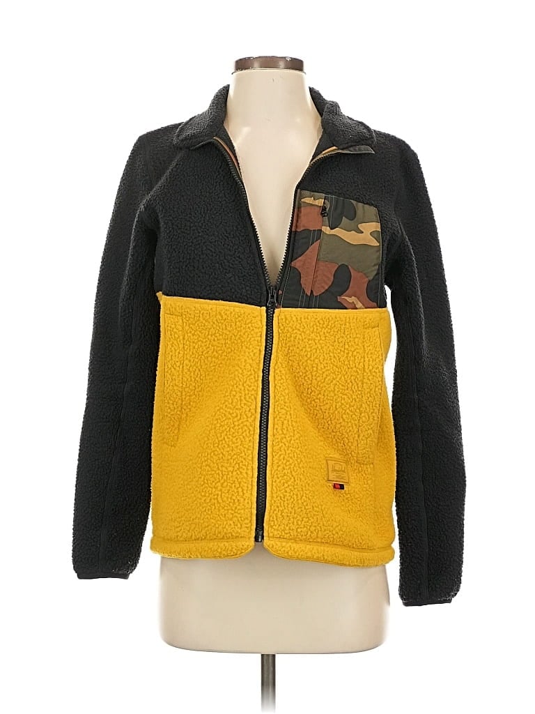 Pre-owned Herschel Supply Co Cardigan Sweater In Yellow
