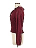 Kojooin 100% Polyester Burgundy Long Sleeve Blouse Size M - photo 5