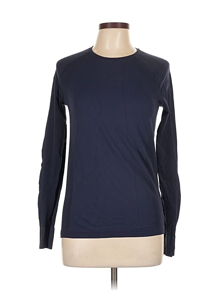 Pre-owned Sweaty Betty Long Sleeve T-shirt In Blue
