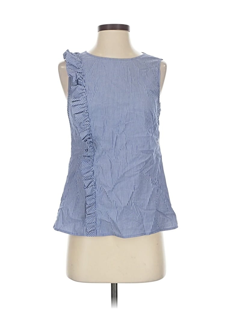 BANANA REPUBLIC Pre-owned Sleeveless Blouse In Blue