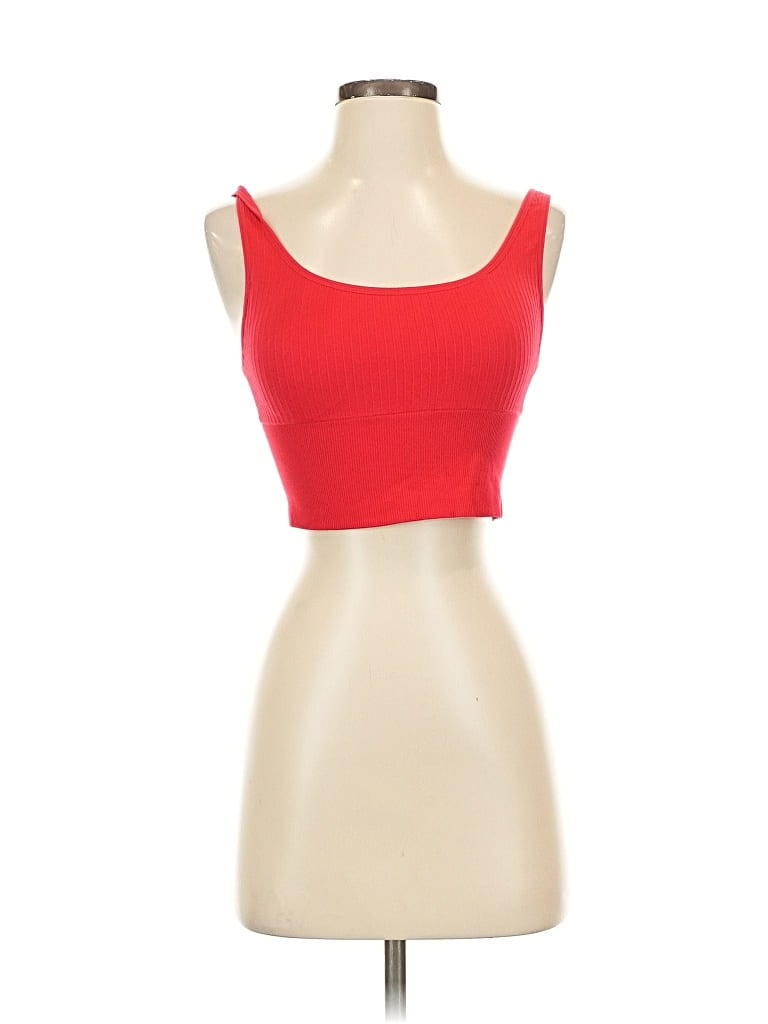 Pre-owned Victoria's Secret Pink Sleeveless Top Red Sweetheart Neckline Tops