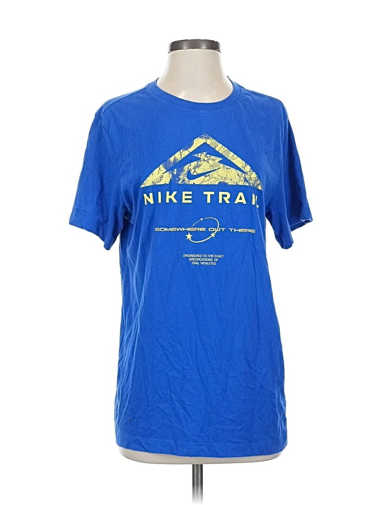NIKE Pre-owned Active T-shirt In Blue