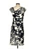 Vera Wang Graphic Gray Cocktail Dress Size 4 - photo 2