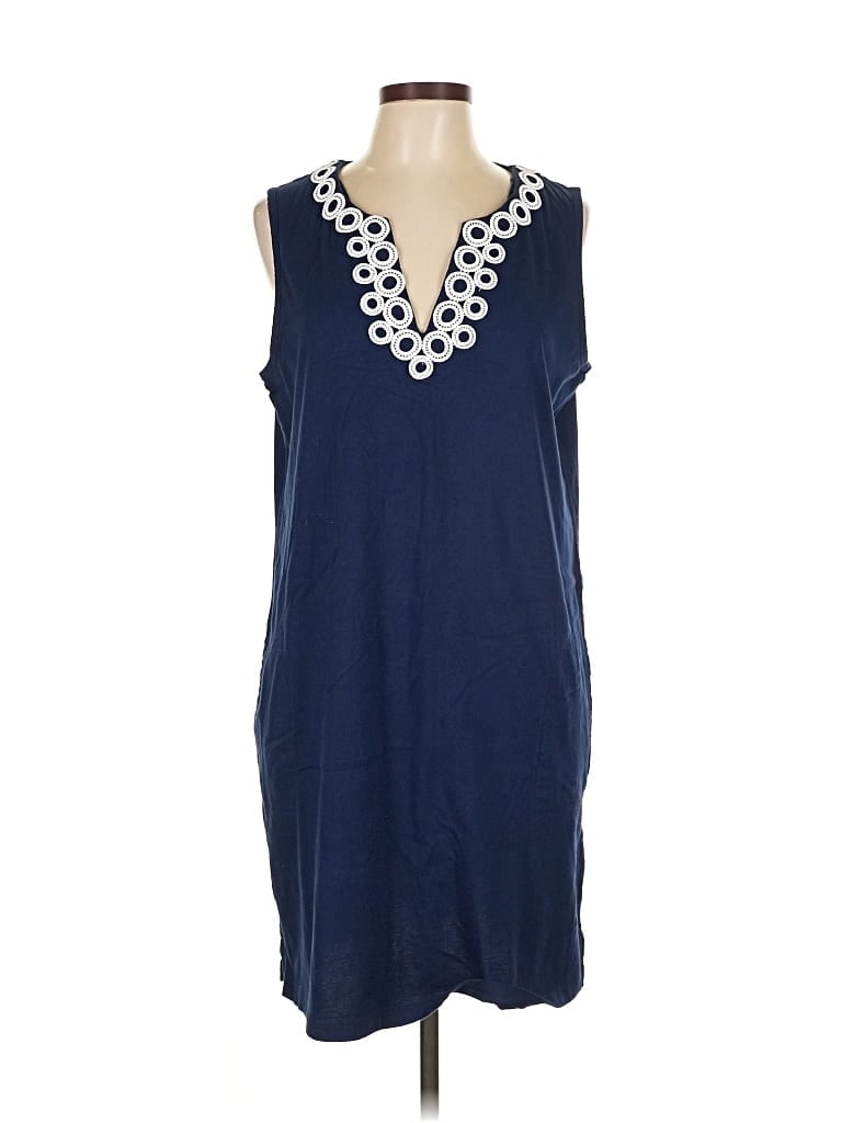 Pre-owned Lands' End Casual Dress In Blue