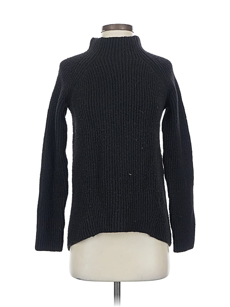 Pre-owned Madewell Turtleneck Sweater In Black