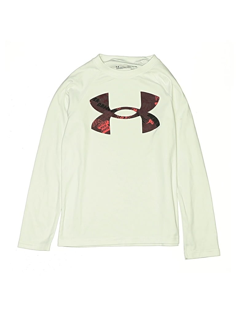 Pre-owned Under Armour Kids' Active T-shirt In White