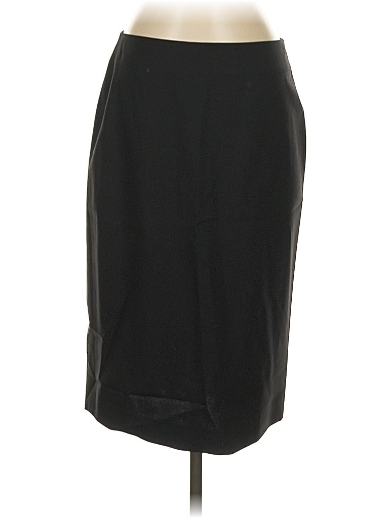 Pre-owned Theory Wool Skirt In Black