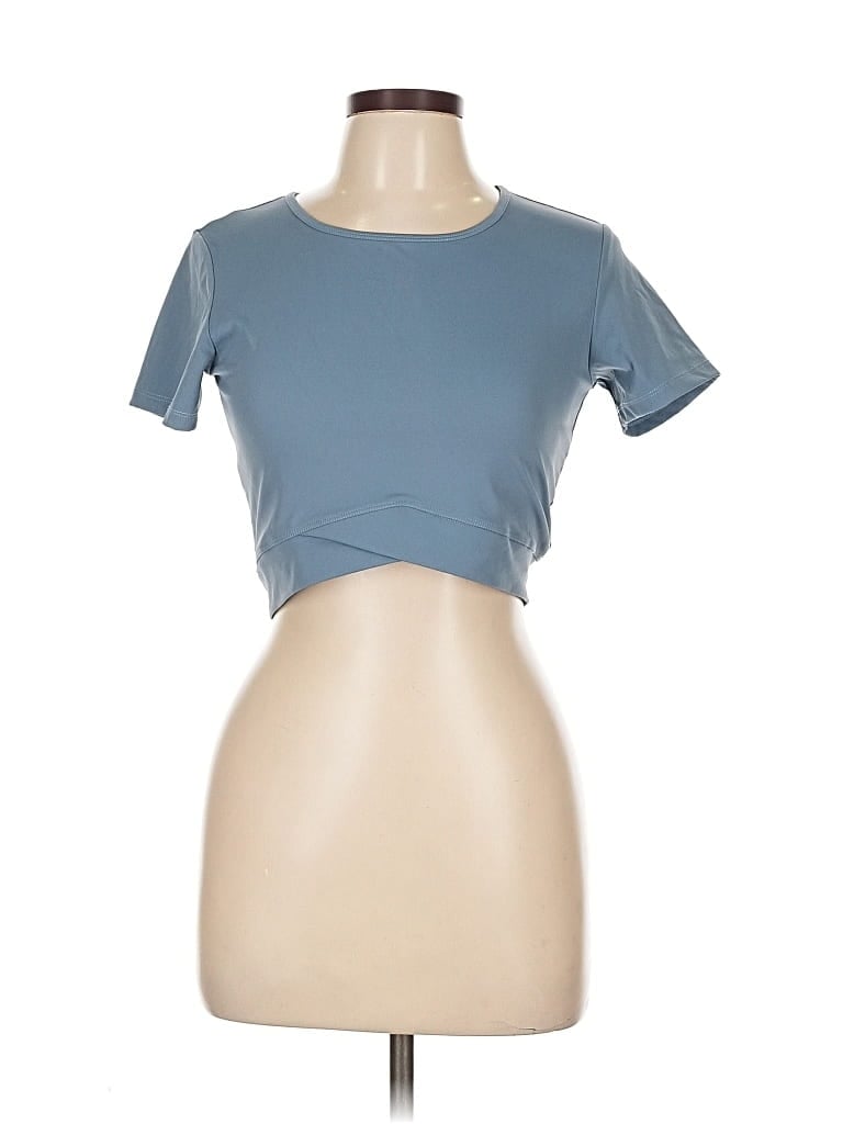 Pre-owned Unbranded Short Sleeve T-shirt In Blue