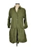 Zara Basic 100% Lyocell Green Casual Dress Size XS - photo 1