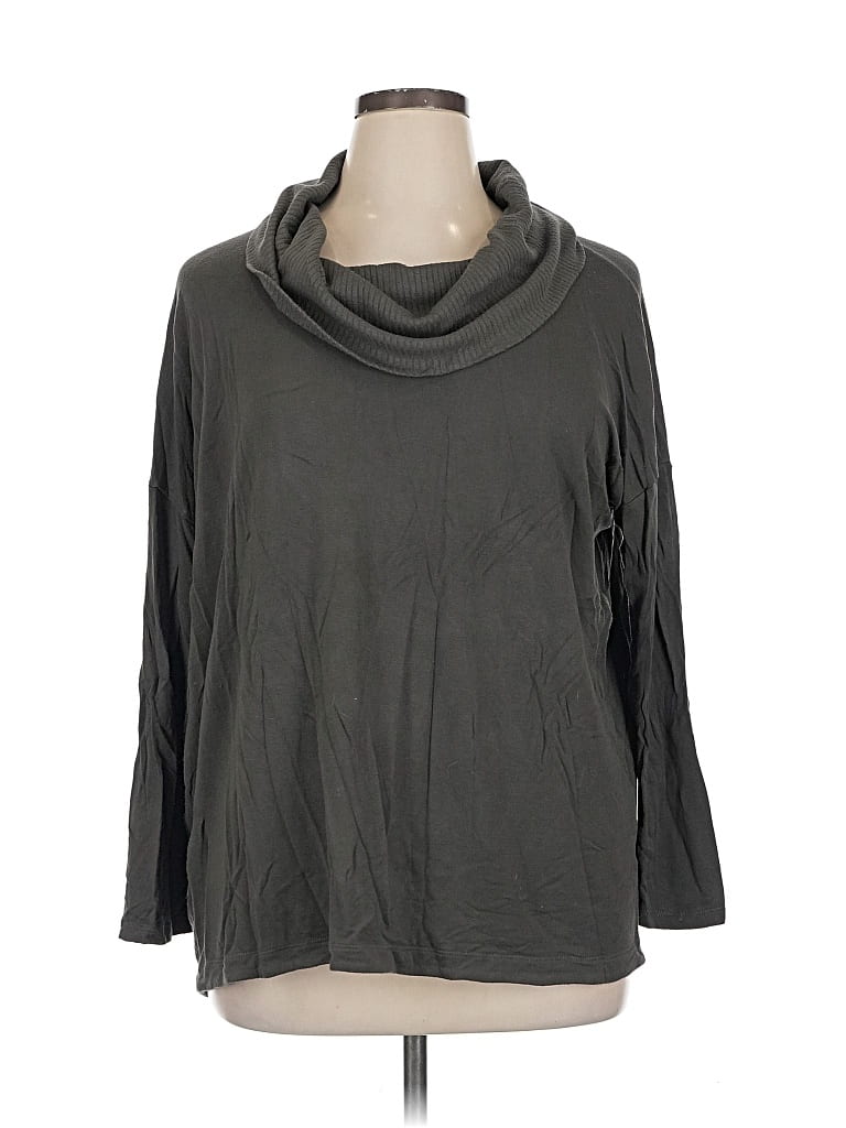 Pre-owned Lou & Grey For Loft Turtleneck Sweater In Gray