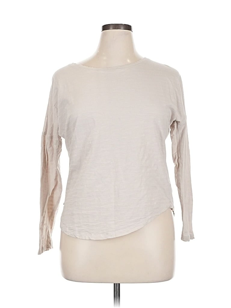 Pre-owned Lole 3/4 Sleeve T-shirt In White