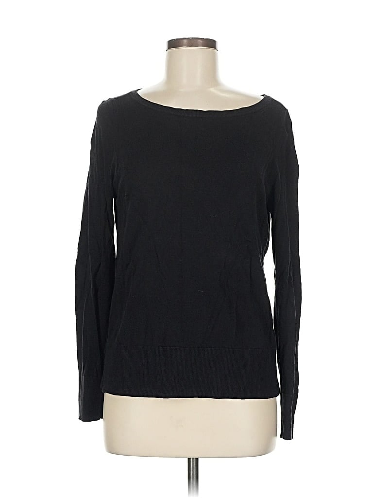 Pre-owned Halogen Pullover Sweater In Black