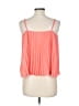 Nine West 100% Polyester Orange Sleeveless Blouse Size L - photo 2