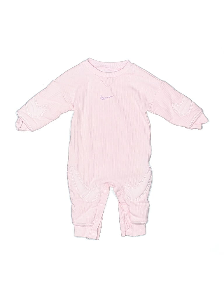 Pre-owned Nike Babies' Long Sleeve Onesie In Pink