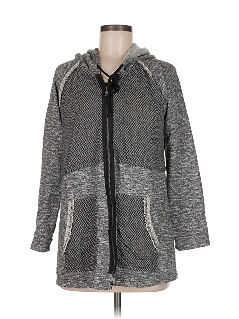 Pre-owned Mystree Zip Up Hoodie In Gray