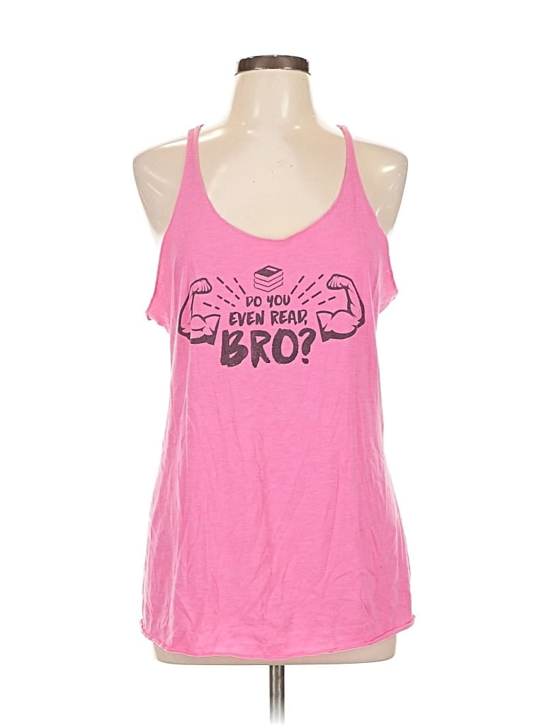 Pre-owned Assorted Brands Tank Top Pink Halter Neckline Tops