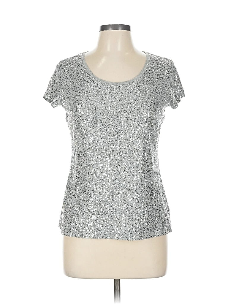 Pre-owned Calvin Klein Short Sleeve T-shirt In Silver