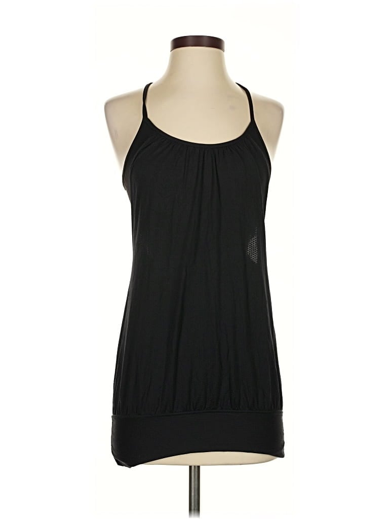 Pre-owned Lululemon Athletica Tank Top Black Halter Neckline Tops