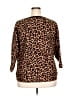 Love Scarlett Animal Print Brown Pullover Sweater Size 2X - photo 2