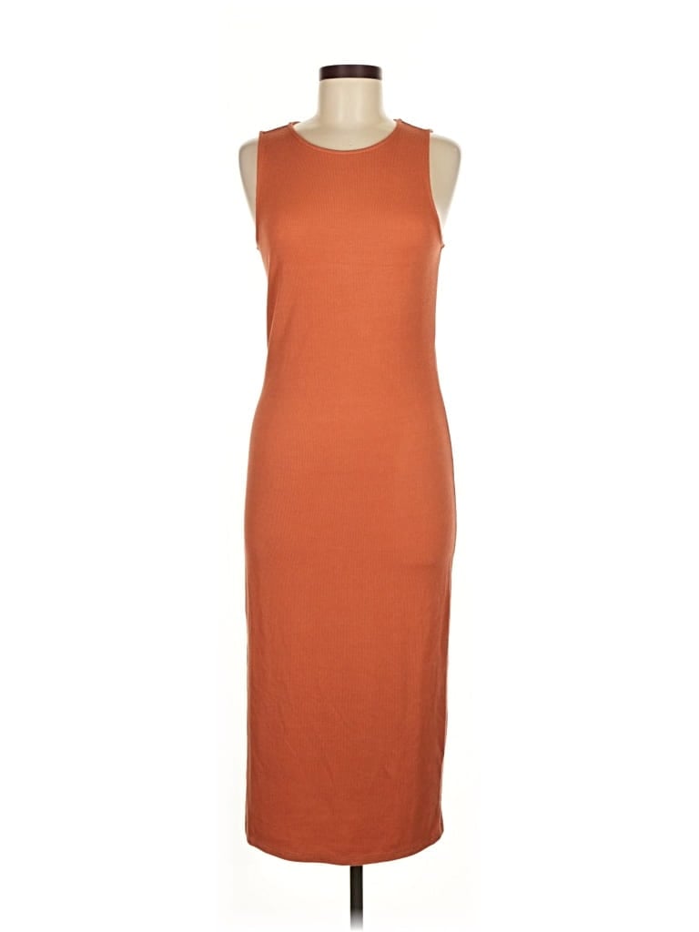 Pre-owned Assorted Brands Casual Dress In Orange