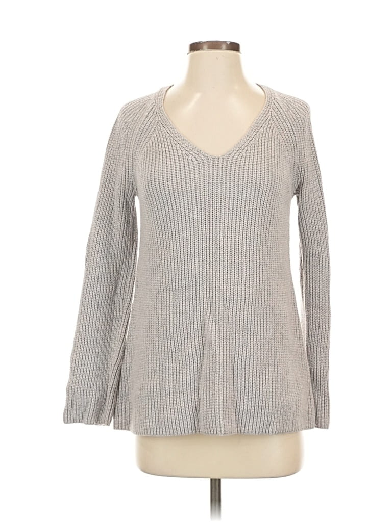 Pre-owned Lou & Grey Pullover Sweater In Gray