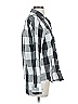 Gap 100% Cotton Checkered-gingham Gray Long Sleeve Button-Down Shirt Size S - photo 4
