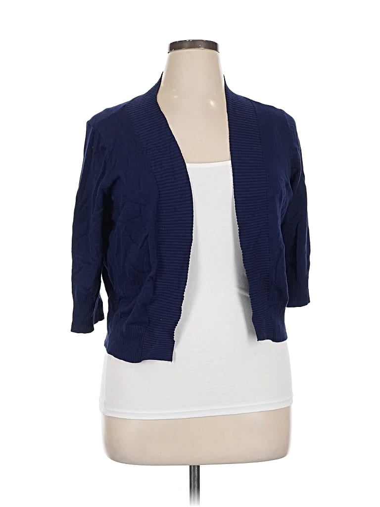 Pre-owned Assorted Brands Cardigan Sweater In Blue