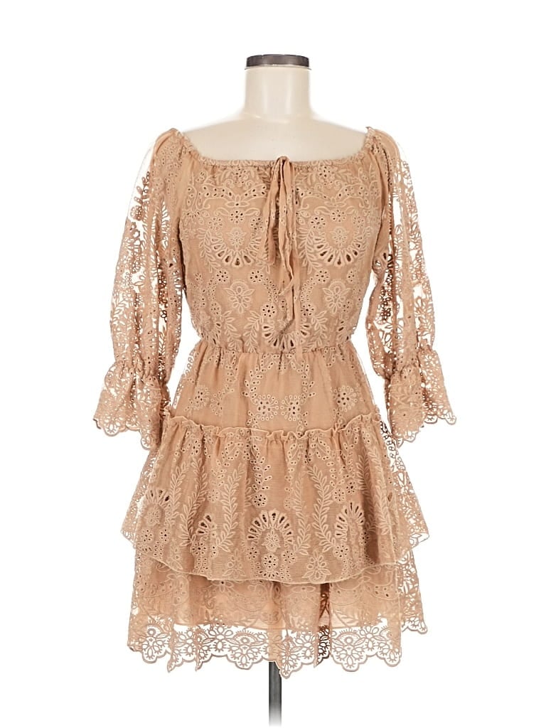 Pre-owned Alice And Olivia Alice + Olivia Cocktail Dress In Brown