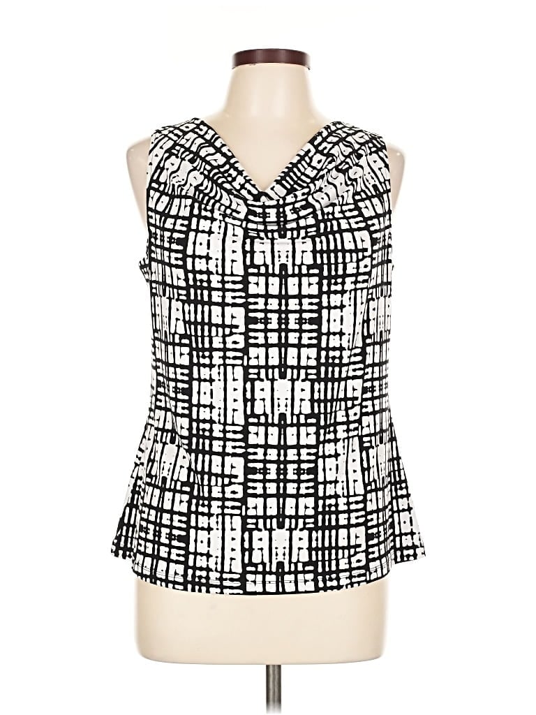 Pre-owned Ellen Tracy Sleeveless Blouse In Black