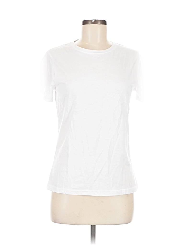 Pre-owned Shein Short Sleeve T-shirt In White