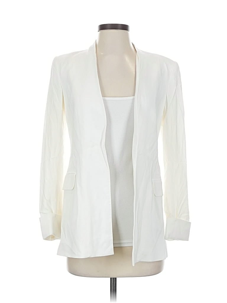 Pre-owned Theory Blazer Jacket In White