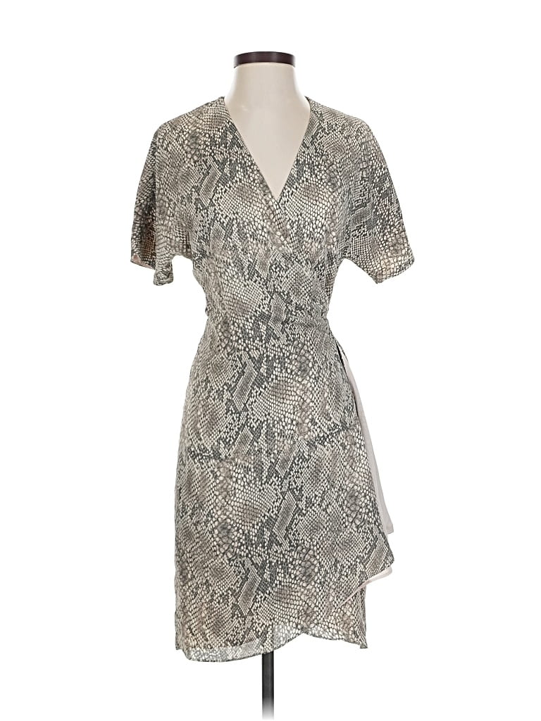 Pre-owned Babaton Cocktail Dress In Gray