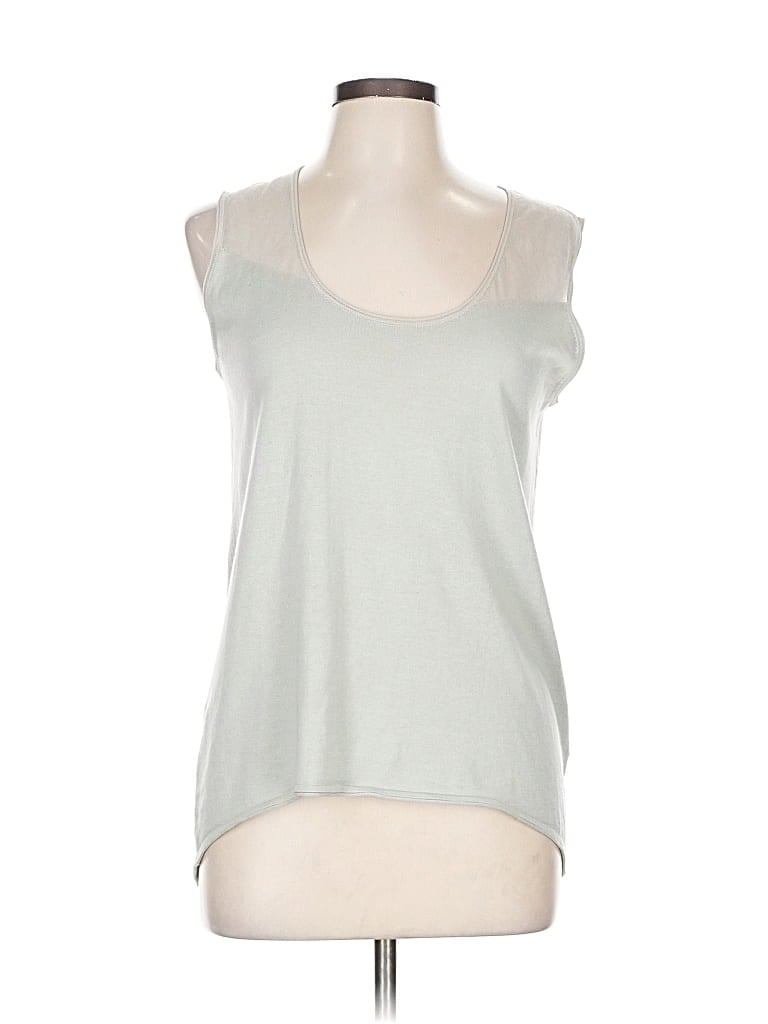 Pre-owned Elie Tahari Tank Top Silver Strapless Neckline Tops